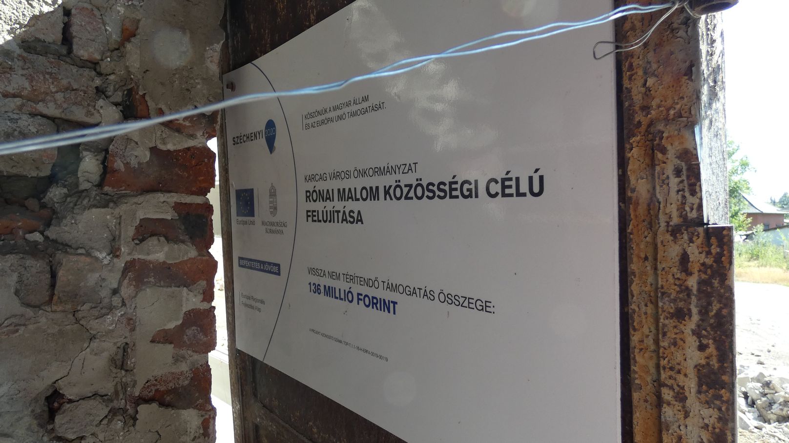 Rnai Malom kzssgi cl feljtsa - Karcag